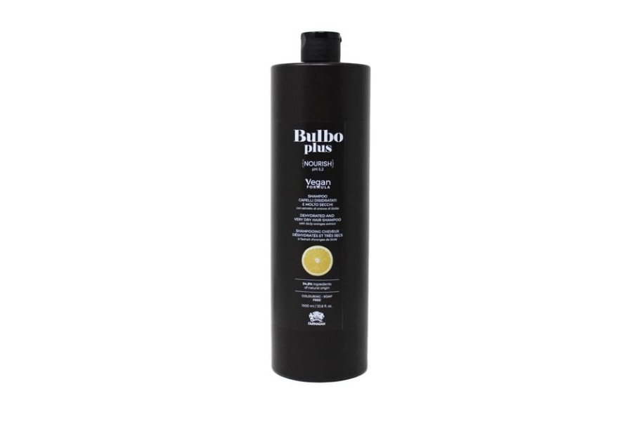 Capelli Farmagan | Farmagan Bulbo Plus Formula Vegan Nourish Shampoo Per Capelli Disidratati E Molto Secchi 1000 Ml