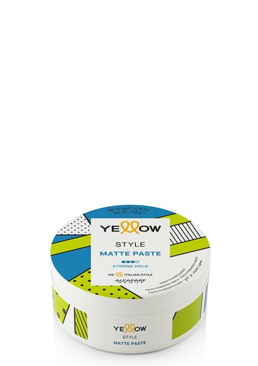 Capelli Alfaparf Yellow | Alfaparf Yellow Style Matte Pasta Modellante Opaca Per Capelli Tenuta Forte 100 Ml