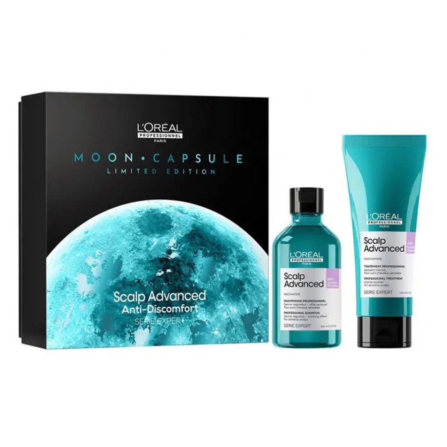 Capelli L'Oreal Professional | L'Oreal Cofanetto Serie Expert Scalp Advanced Moon Capsule Edizione Limitata Shampoo 300 Ml + Trattamento 200 Ml