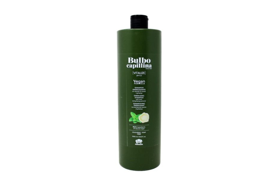 Capelli Farmagan | Farmagan Bulbo Capillina Formula Vegan Vitalize Shampoo Per Capelli Energizzante Coadiuvante Anti Caduta 1000 Ml