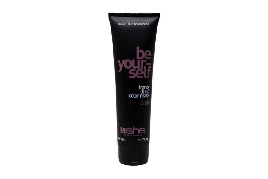 Capelli She Professional | She Professional Be Your Self Maschera Tonalizzante E Ristrutturante Per Capelli Colore Pink 150 Ml