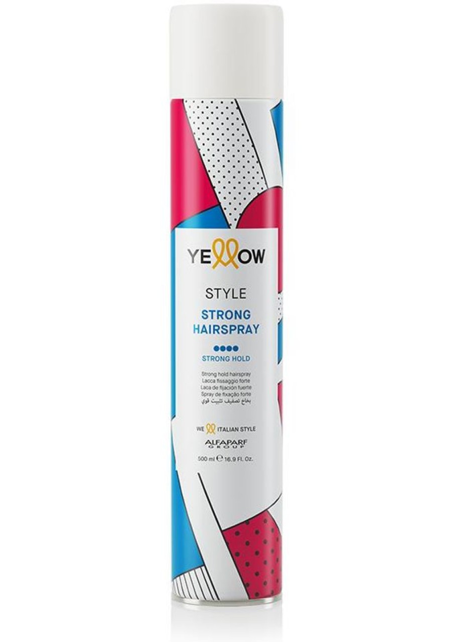 Capelli Alfaparf Yellow | Alfaparf Yellow Style Strong Lacca Per Capelli Fissaggio Forte 500 Ml