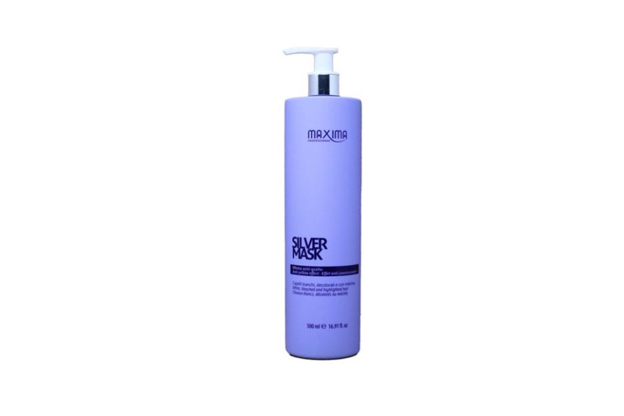 Capelli Maxima Professional | Maxima Silver Maschera Effetto Anti Giallo Per Capelli Bianchi, Decolorati E Con Meches 500 Ml