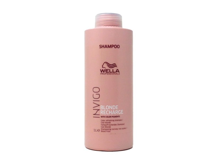 Capelli Wella Professional | Wella Invigo Blonde Recharge Blend Shampoo Antigiallo Per Capelli 1000 Ml