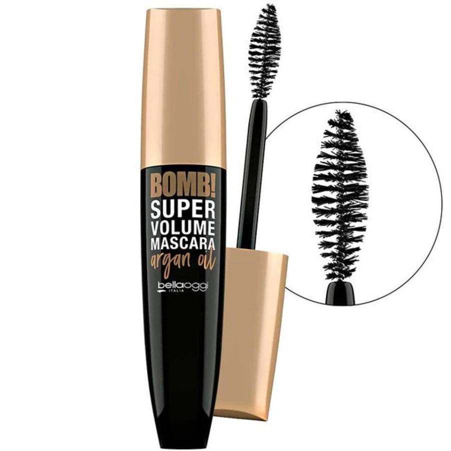 Make Up BellaOggi Italia Mascara | Bellaoggi Mascara Bomb Super Volume Argan Oil