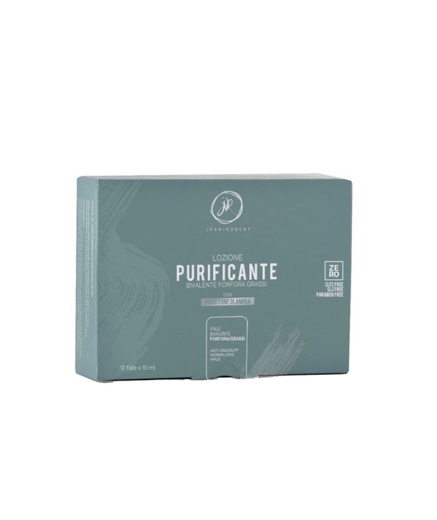 Capelli Jean Robert | Jean Robert Lozione Purificante Bivalente Per Capelli Grassi E Con Forfora 12 Fiale Da 10 Ml